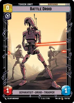 battle droid token